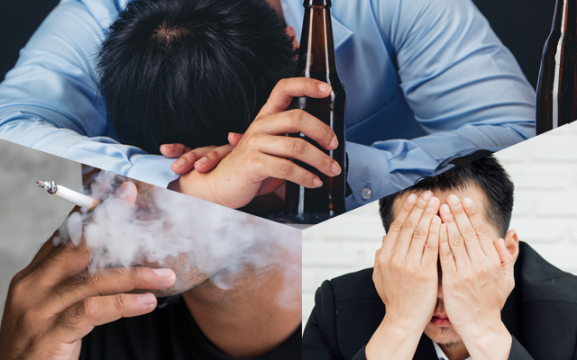 薄毛の原因である頭皮の血行不良はストレスや飲酒などによります。